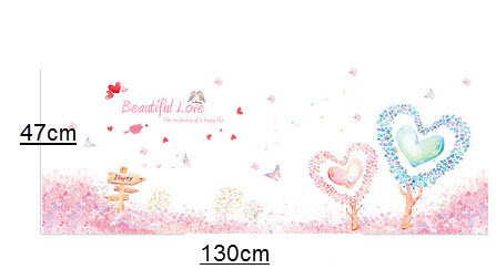 Chân tường trái tim hạnh phúc